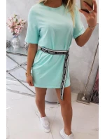 Šaty s ozdobným páskem mint Šaty s ozdobným páskem mint
