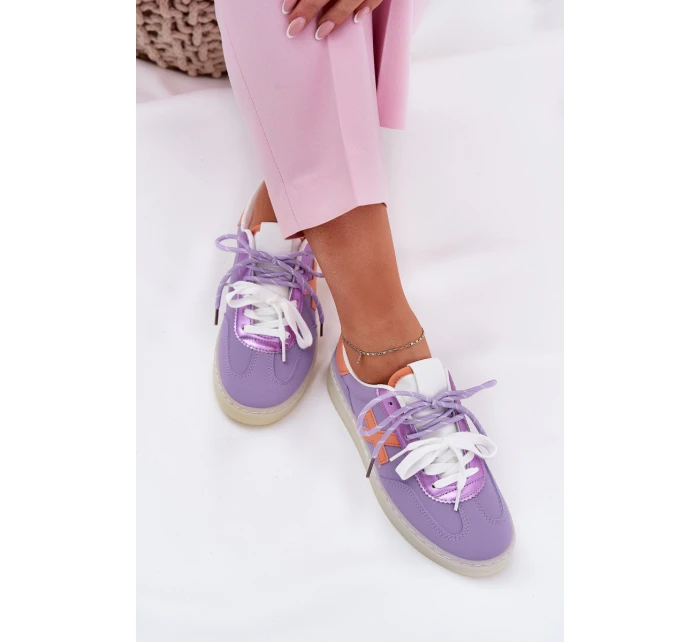 Nízké Dámské Sportovní Boty Fialové model 21685910 - Boto Nízké Dámské Sportovní Boty Fialové model 21685910 - Boto