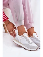 Semišové Lehké Sportovní Boty Pro Ženy Big Star RR274235 HI-POLY SYSTEM Béžové