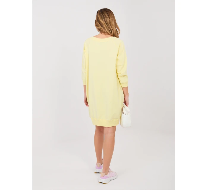 Sukienka RV SK model 22013870 jasny żółty - FPrice