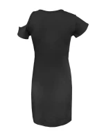 Dámská noční košilka Slip Esi černá - DKaren Dámská noční košilka Slip Esi černá - DKaren