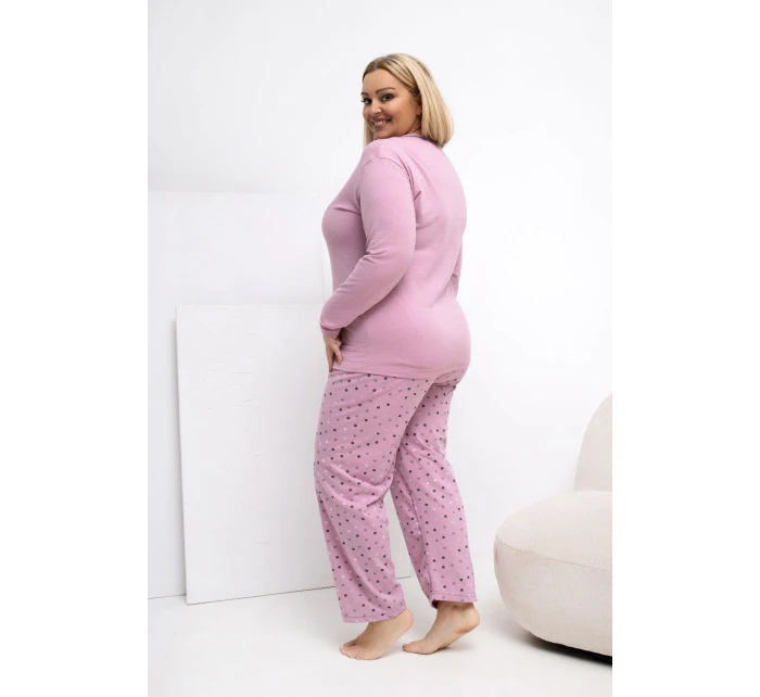 Pohodlná pyžama pro plnoštíhlé model 223304 Forever Pink