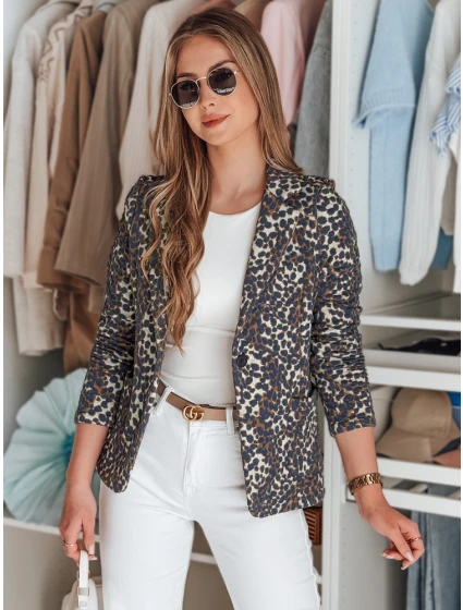 Dámská bunda do pasu MARABELL navy blue FashionStreet PY0126