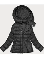 Černá prošívaná dámská zimní bunda model 21245947 - W COLLECTION Černá prošívaná dámská zimní bunda model 21245947 - W COLLECTION