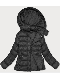 Černá prošívaná dámská zimní bunda (YP-22075-1)