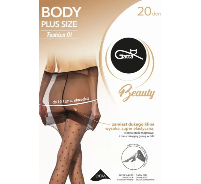 Gatta Body Plus Size 01 barva:nero Gatta Body Plus Size 01 barva:nero