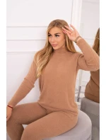 Dvoudílný svetrový set alpaka velbloudí Dvoudílný svetrový set alpaka velbloudí