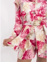 DHJ KO béžový a růžový overal model 21003817 - FPrice DHJ KO béžový a růžový overal model 21003817 - FPrice