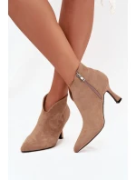 Boty na podpatku model 217802 Step in style Boty na podpatku model 217802 Step in style