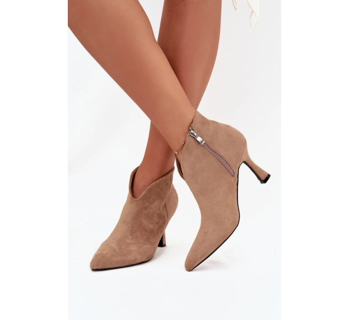 Boty na podpatku model 217802 Step in style Boty na podpatku model 217802 Step in style