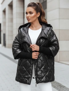 Dámská přechodná prošívaná bunda oversize černá model 21986694 - Dstreet