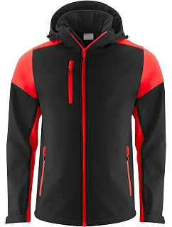 Prime Softshell Men Pánská softshellová bunda model 22453441 black/red - Printer