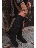 Zateplené dámské kozačky s černé model 21715385 - Boto