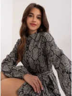 Šaty LK SK 509526 1.06 šedá černá Šaty LK SK 509526 1.06 šedá černá