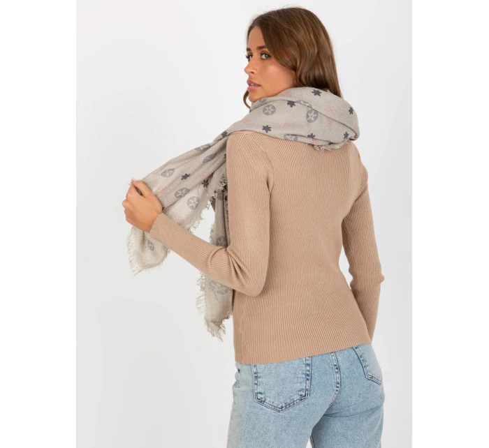 Dámský šátek AT CH 23505 1.55 Šedá vzor - FPrice