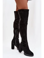 Kozačky na podpatku model 221155 Step in style Kozačky na podpatku model 221155 Step in style