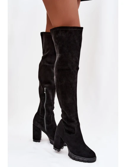 Kozačky na podpatku model 221155 Step in style Kozačky na podpatku model 221155 Step in style