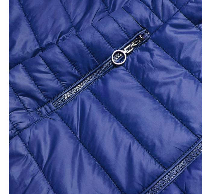 Světle modrá tenká dámská bunda se stojáčkem (BH-2006)