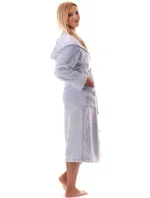 Dámský župan Siena s kapucí 3156 světle šedá - Vestis