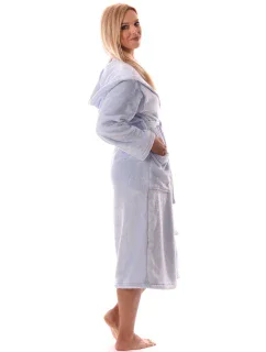 Dámský župan Siena s kapucí 3156 světle šedá - Vestis