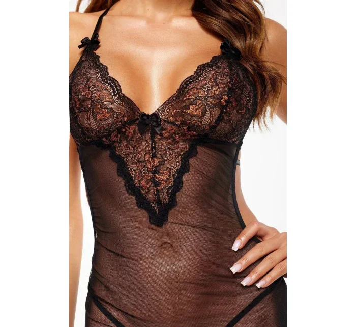 Dámská erotická košilka Goldie chemise - BEAUTY NIGHT FASHION Dámská erotická košilka Goldie chemise - BEAUTY NIGHT FASHION