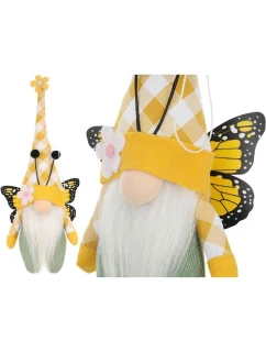 GHOST GNOM MOTHER ŽLUTÁ 25CM JARNÍ DEKORACE dětské