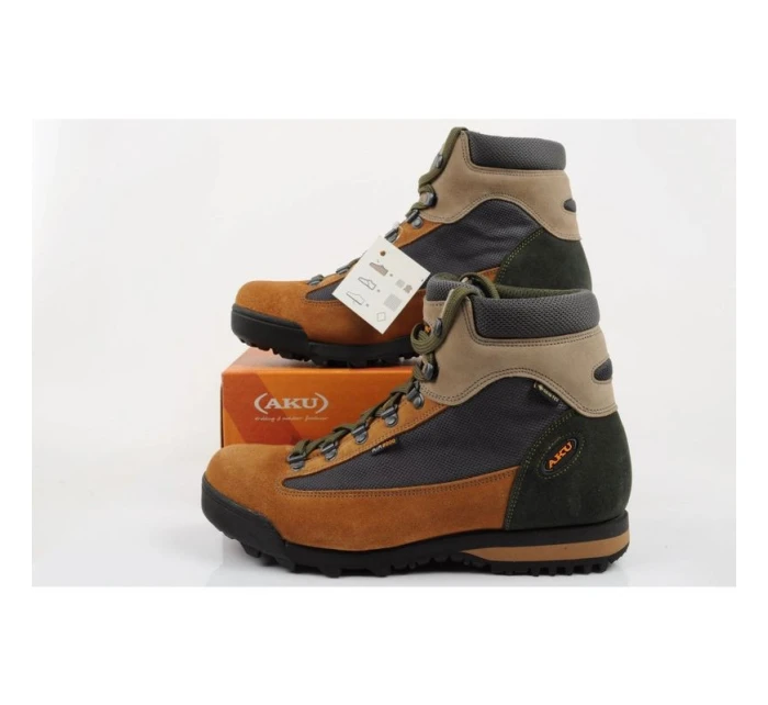 dámská trekingová sportovní obuv model 21940857 GTX kožená kotníková hnědá šedá dámské - Aku