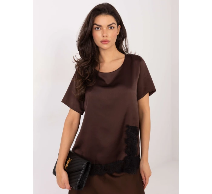 Bluzka MI BZ model 21795607 brązowy - FPrice Bluzka MI BZ model 21795607 brązowy - FPrice