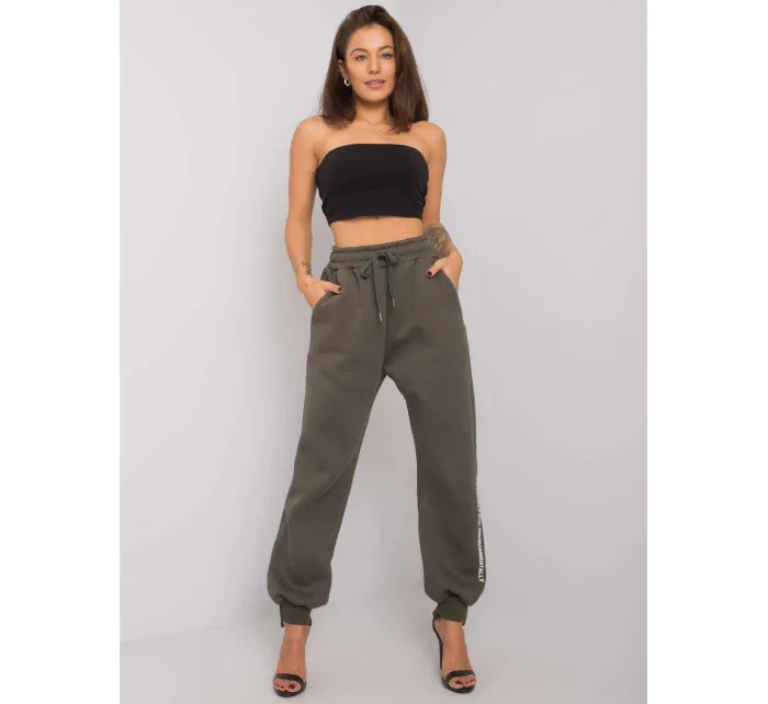 Tepláky RV DR 7237.81 tmavá khaki