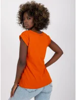 T shirt RV TS model 21185750 ciemny pomarańczowy - FPrice T shirt RV TS model 21185750 ciemny pomarańczowy - FPrice