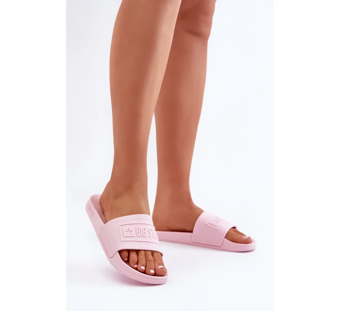Lehké Dámské Pantofle Big Star OO274036 Růžové