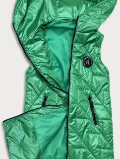 Zelená prošívaná dámská vesta model 18016204 - S'WEST