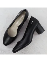 Černé lodičky na jehlovém podpatku Sergio Leone PB178