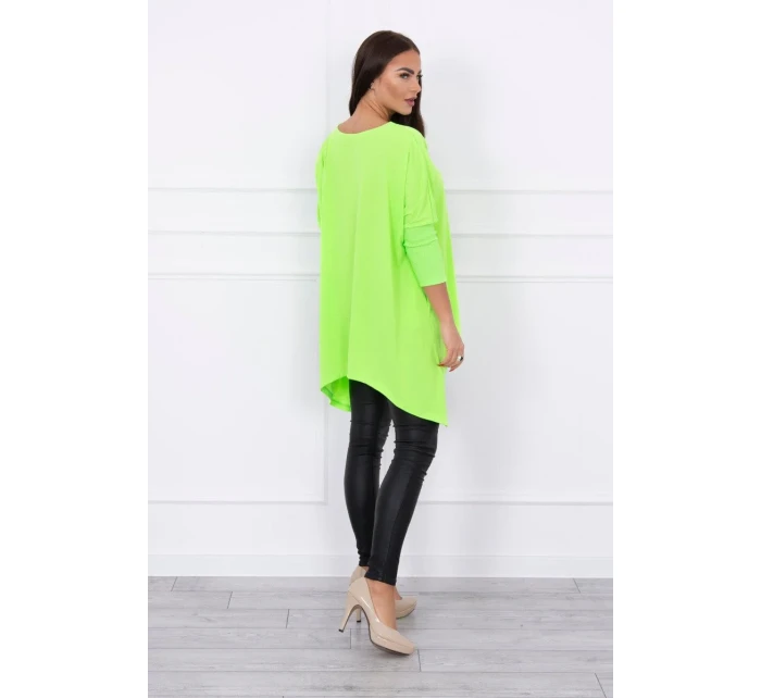 Oversize halenka zelená neonová Oversize halenka zelená neonová