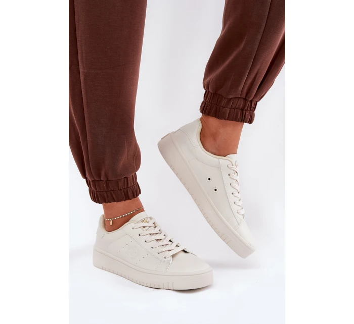 Nízké Dámské Tenisky Z Eko Kůže Big Star model 21686472 Béžové - Big Star Shoes