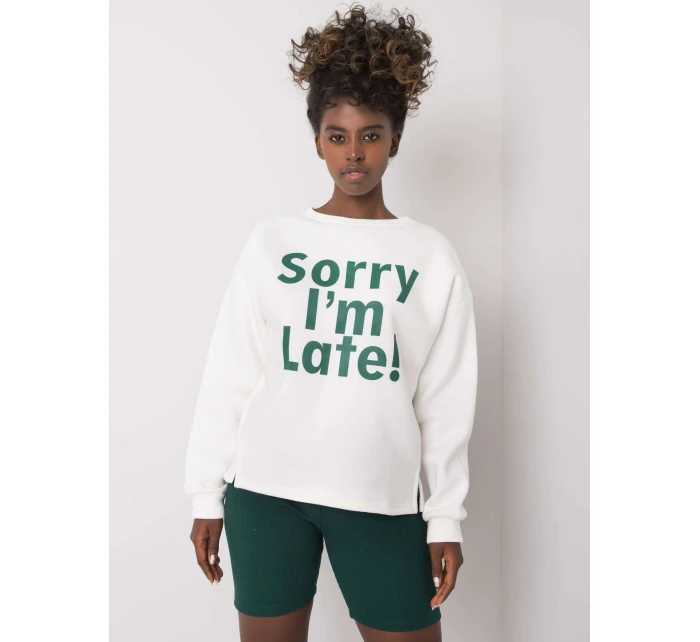 Mikina EM BL 624.90P bílá zelená Mikina EM BL 624.90P bílá zelená