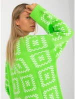 Dámský svetr LC SW model 17650132 fluo zelený - FPrice