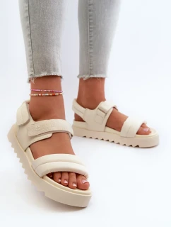 Dámské sandály na platformě Big Star Béžová