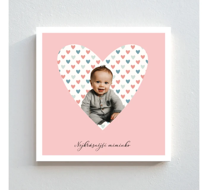 Plakát v rámu - čtverec 20x20 - výřez fotky na podkladu 