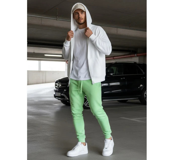 Pánské světle zelené tepláky Dstreet UX3451 Pánské světle zelené tepláky Dstreet UX3451