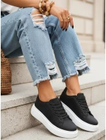 Dámské černé tenisky FashionStreet ZY1371 Dámské černé tenisky FashionStreet ZY1371