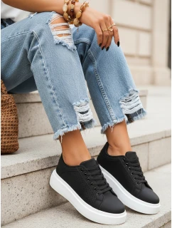 Dámské černé tenisky FashionStreet ZY1371
