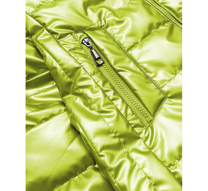 Lesklá prošívaná dámská bunda v barvě model 15271310 - 6&8 Fashion
