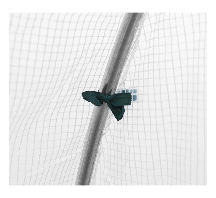 ZAHRADNÍ TUNEL 200x200x200 cm PE BÍLÁ OCELOVÁ KONSTRUKCE