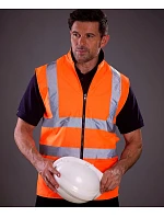Yoko HV 008F Hi-Vis Oboustranná Fleecová Vesta 79.008F hi vis yellow Yoko HV 008F Hi-Vis Oboustranná Fleecová Vesta 79.008F hi vis yellow