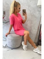 Set top+legíny fuchsiová