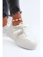 Dámské tenisky na platformě z ekokože Bílé Moun