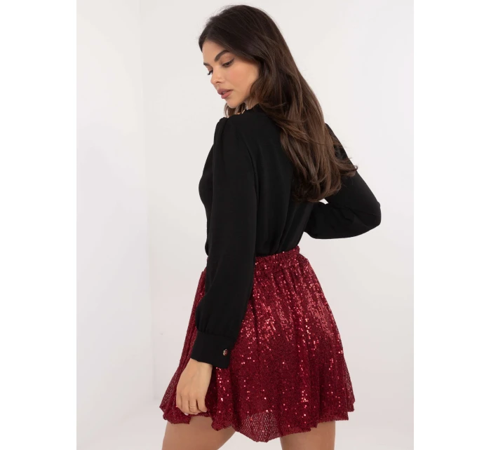 Sukně MI SD model 20619171 bordó - FPrice