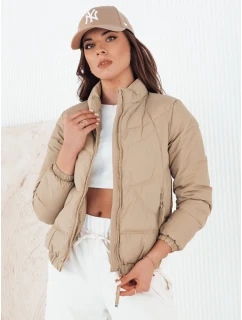 Dámská prošívaná přechodná bunda SALECA béžová FashionStreet TY4251