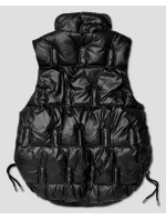 Černá krátká dámská vesta se stahovacími boky model 21463543 - S'WEST